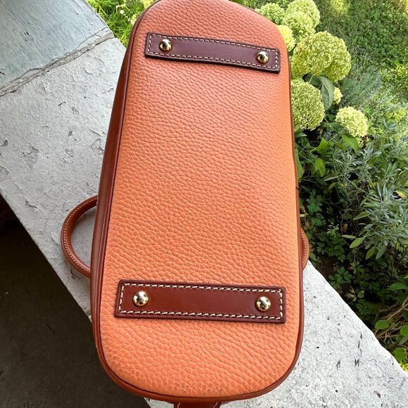 Lot DOONEY & BOURKE Apricot Coral Zip Zip Satchel Large Frame Coin Purse Wallet - Picture 5 of 14